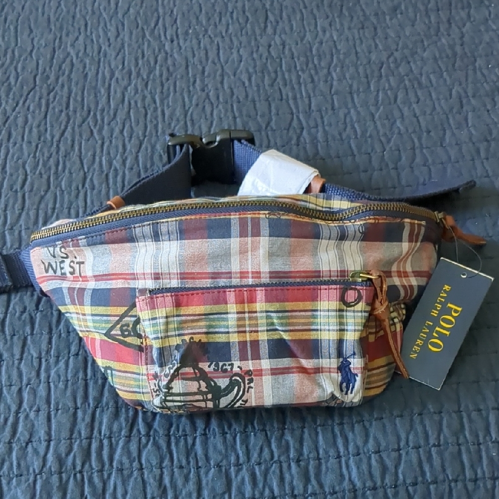Polo Ralph Lauren Plaid Waist Pack NWT